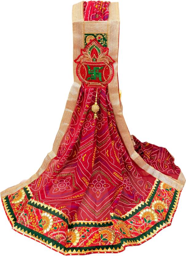 AVILHARA Bandhni House Poly Georgette Printed Women Dupatta