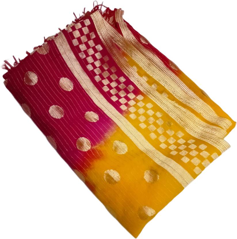 anni fashion Art Silk Polka Print Multicolor Women Dupatta
