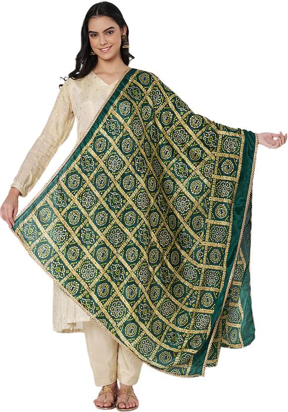 AKSHADEEP Art Silk Printed Women Dupatta