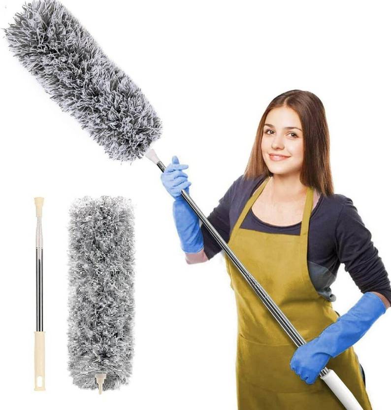 BMR Empire Cleaning Brush Feather Microfiber Duster with Extendable Rod