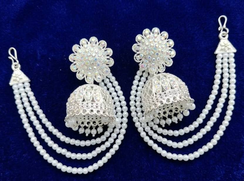 Abu fashion Jhumka de Pearl Alloy Jhumki Earring