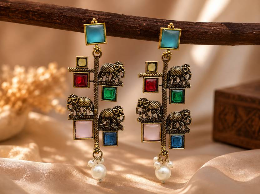 Vintage Avani VA-E011 Brass Stud Earring