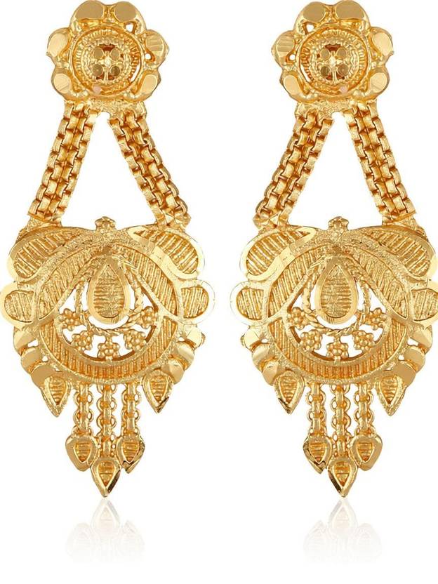 VIGHNAHARTA VFJ2459ERG_10 Alloy, Brass Drops & Danglers