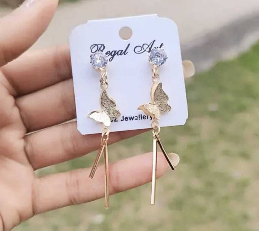 ANSHIKA ENTERPRISES Pearl Earrings Statement Pearl Drop Earrings for Women Big Simulated Pearl Stone Drops & Danglers