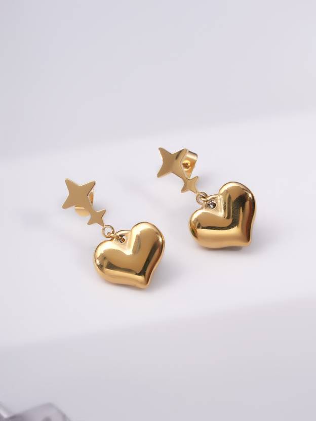 PALMONAS Wish Upon Love Drops for Women - Waterproof & Anti-Tarnish Stainless Steel Drops & Danglers