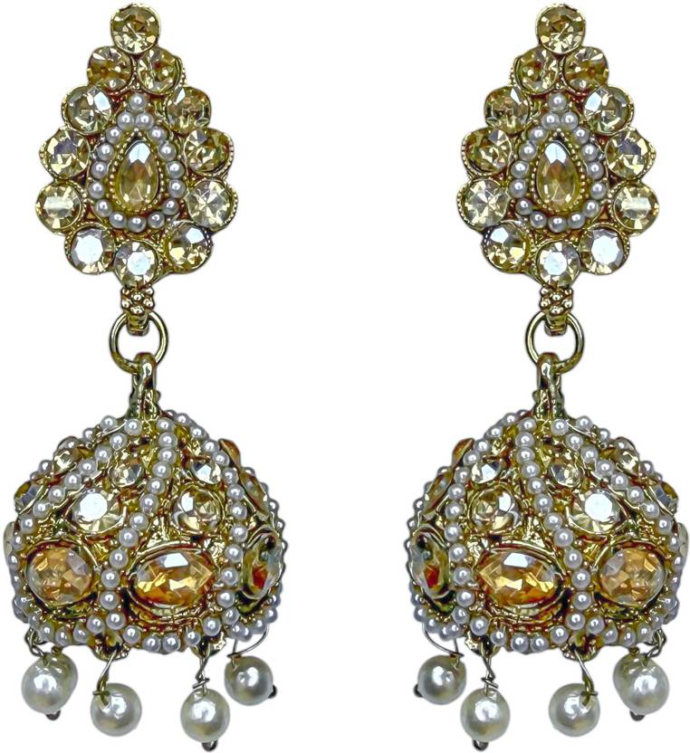 Zarmar fashion JHUMKI DROP EARRINGS Beads Alloy Jhumki Earring