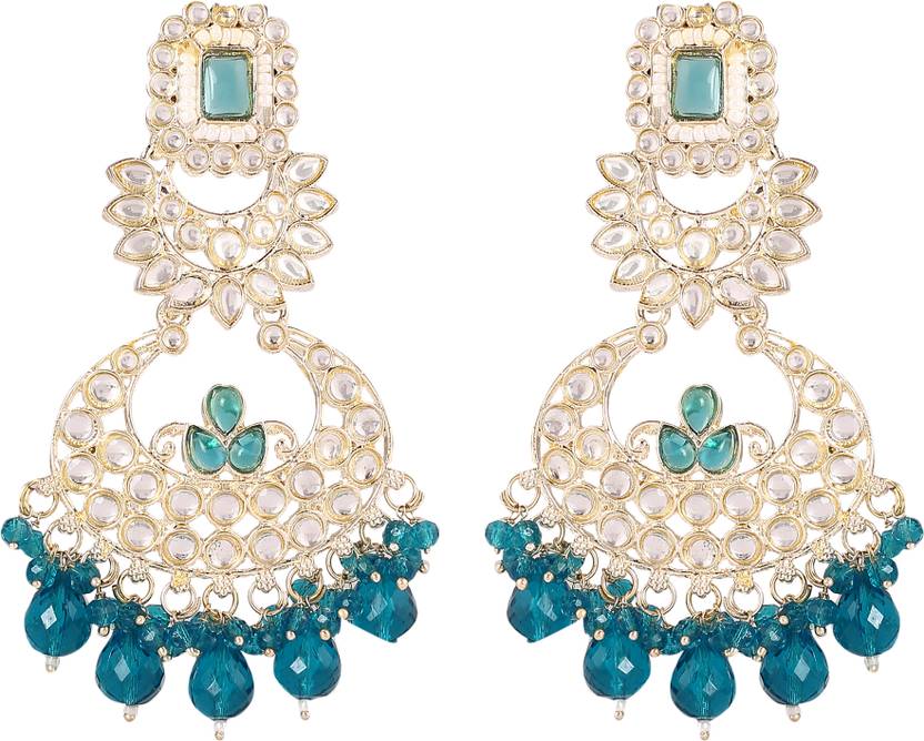 Zarmar fashion CHANDBALI DROP EARRINGS Beads, Pearl Alloy Chandbali Earring
