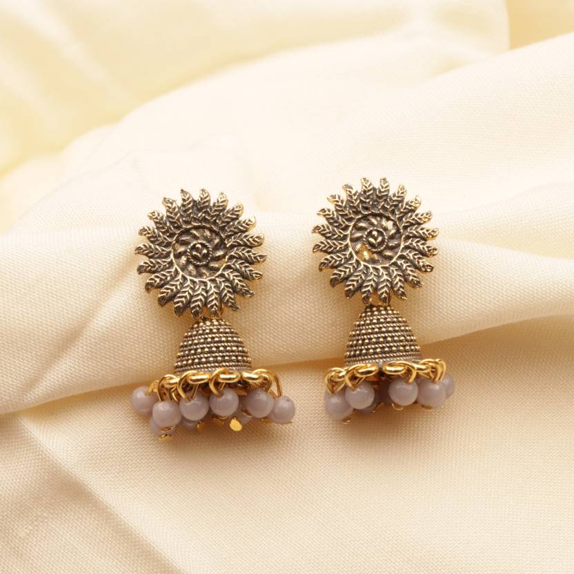 BELWICK Fancy Color Oxodise Alloy Jumki Earring Alloy Jhumki Earring