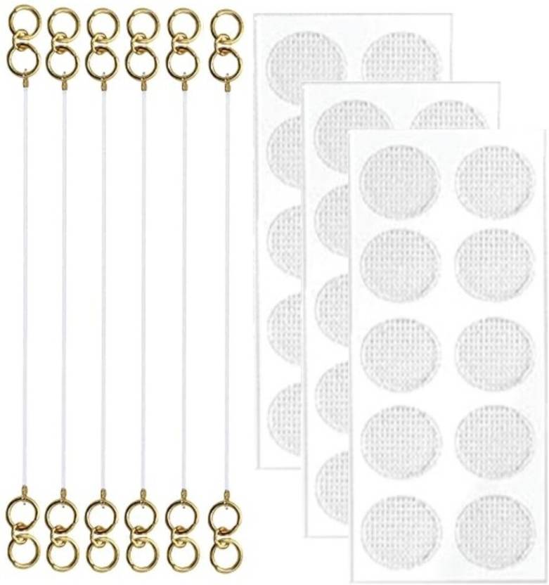 ARISTAL Jewellery Invisible Gold-Plated Ear Support Chain & Patch for Secure and Comfortable Silicone Earring Set