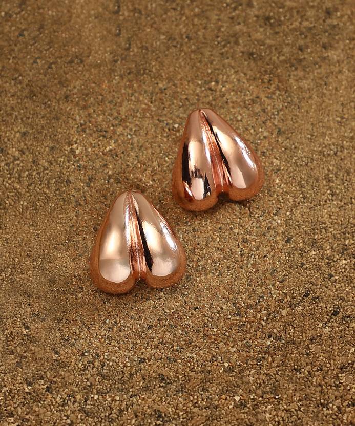 SOHI The Droplet-Heart Stud Earrings Alloy Stud Earring