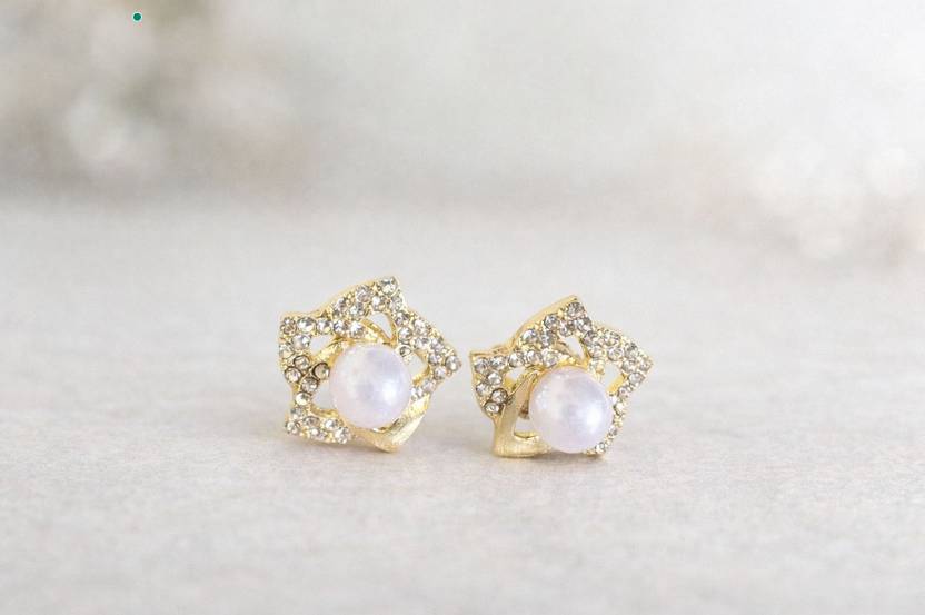 BellaArte floral pearl stud earrings Alloy Stud Earring