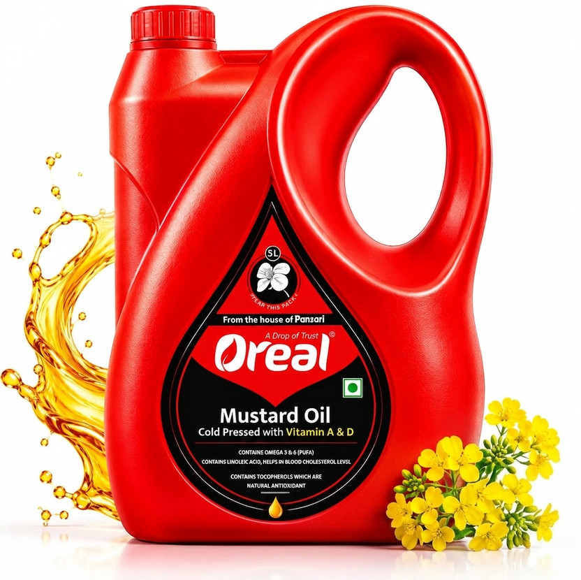 Oreal Cold Press with Goodness of Vitamin A & D Mustard Oil