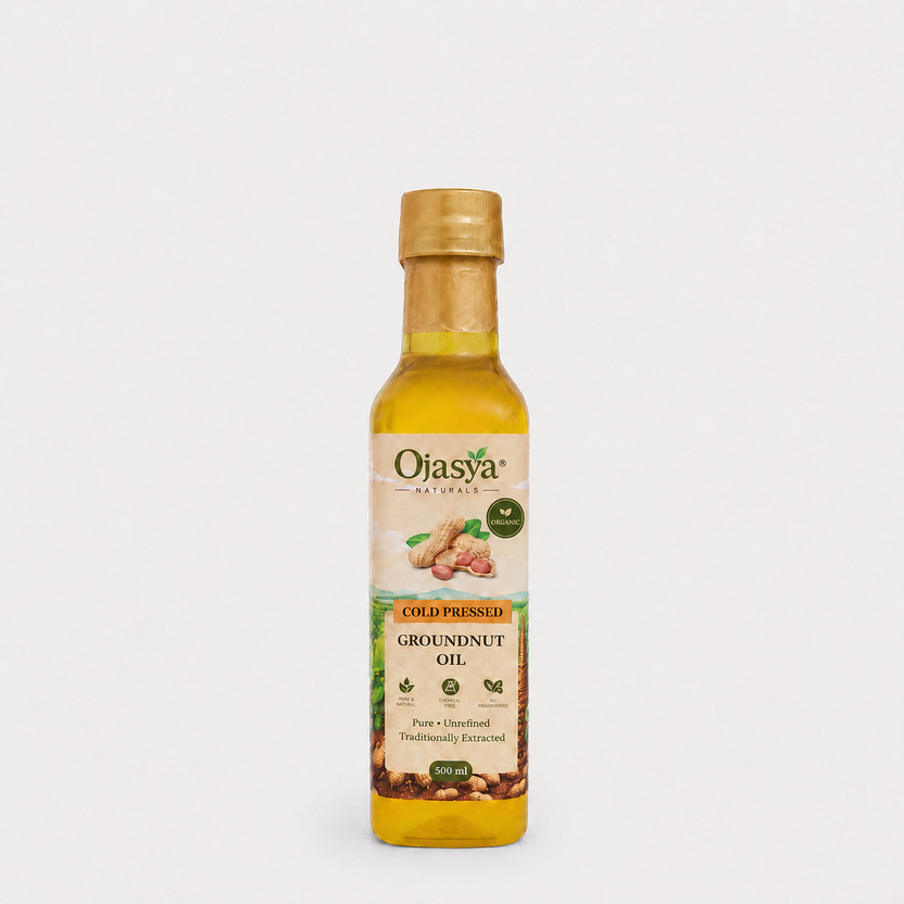 Ojasya Naturals Cold Pressed Groundnut Oil