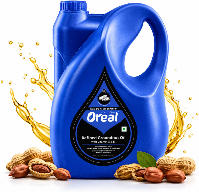 Oreal Refined with Vitamin A & D Goodness Groundnut Oil