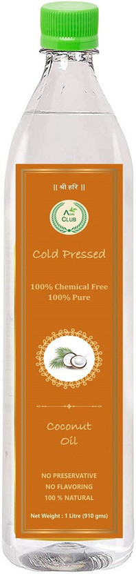 AGRI CLUB Virgin Coconut Oil From Kerala 1L/33.814 FL Oz Coconut