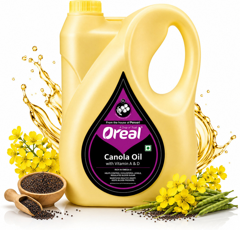 Oreal 100% Pure Canola Rich in Omega 3, Vitamin A & D