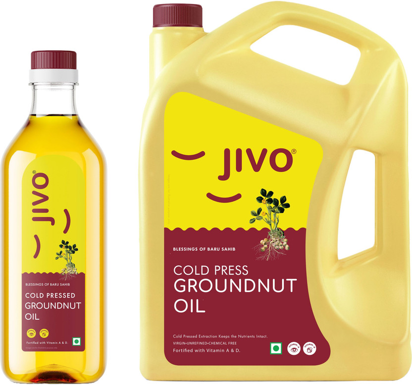 JIVO Cold press Cooking Groundnut Oil