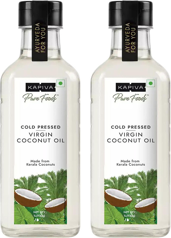 Kapiva Virgin Cold-Pressed |Unrefined, Organic & Edible Coconut Oil