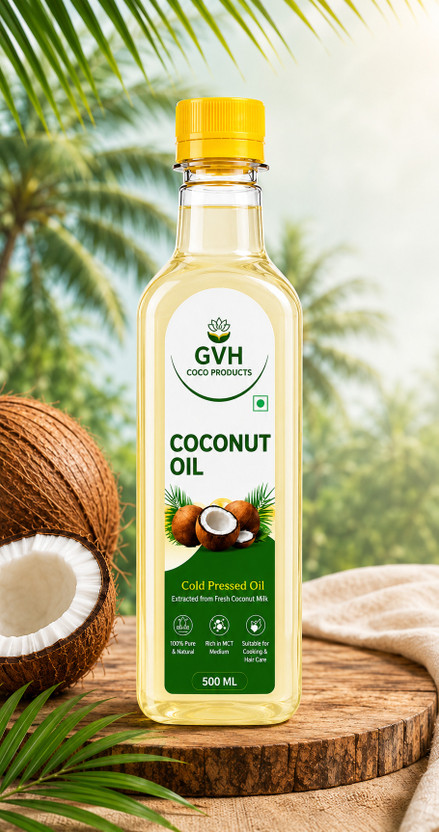 GVH COCO Products GVH-COCO-500ML-001 Coconut Oil