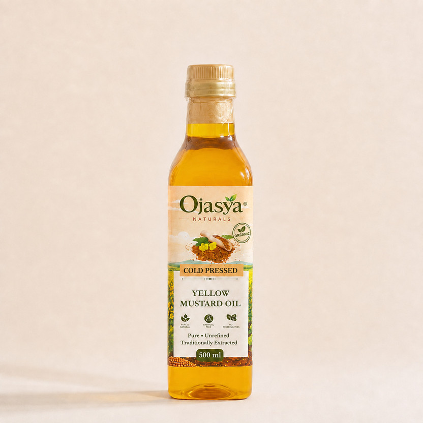 Ojasya Naturals Cold Pressed Yellow Mustard Oil