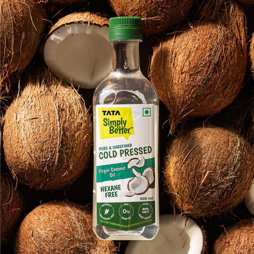 Tata Simply Better Virgin Cold Pressed Coconut Oil 500 ml - Image 3