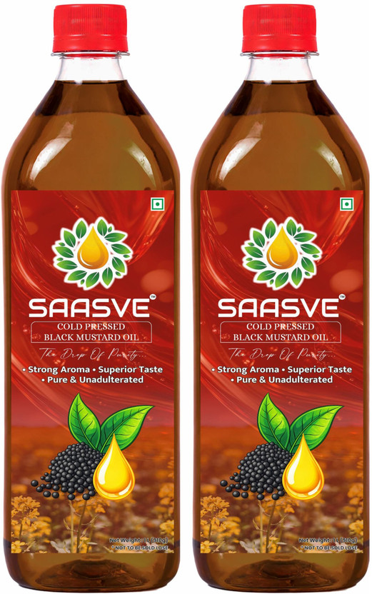 SAASVE Cold Pressed Mustard Oil
