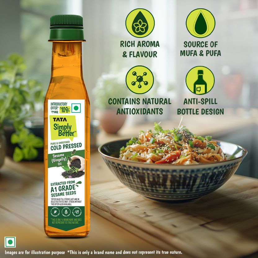 Tata Simply Better Cold Pressed Sesame Oil 100ml - Image 7