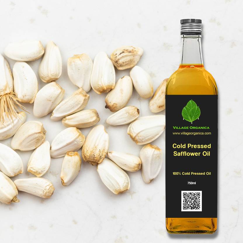 Village Organica Cold Pressed Safflower Oil Kardi Oil Edible Oil