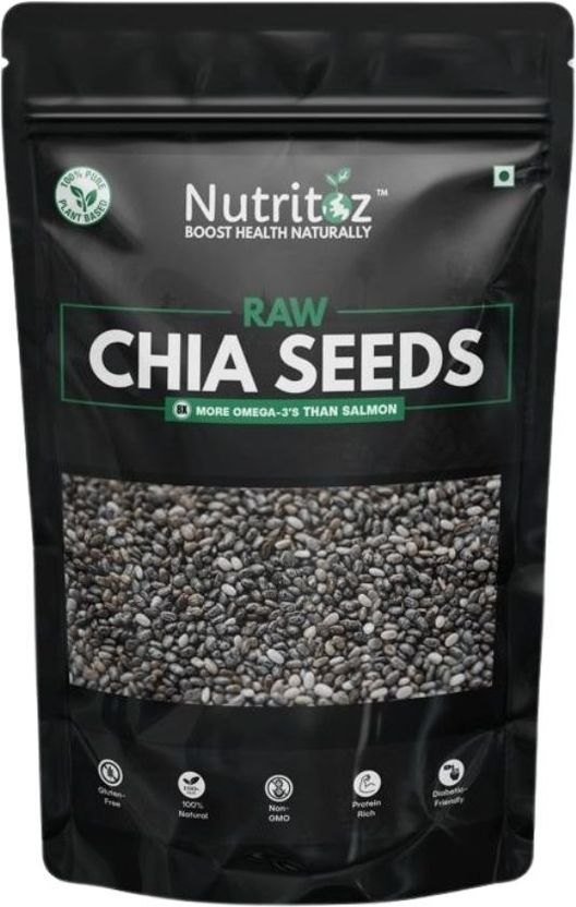 Nutritoz Raw Chia, Flax, Pumpkin & Sunflower Seeds Combo Pack of 50 - Image 7