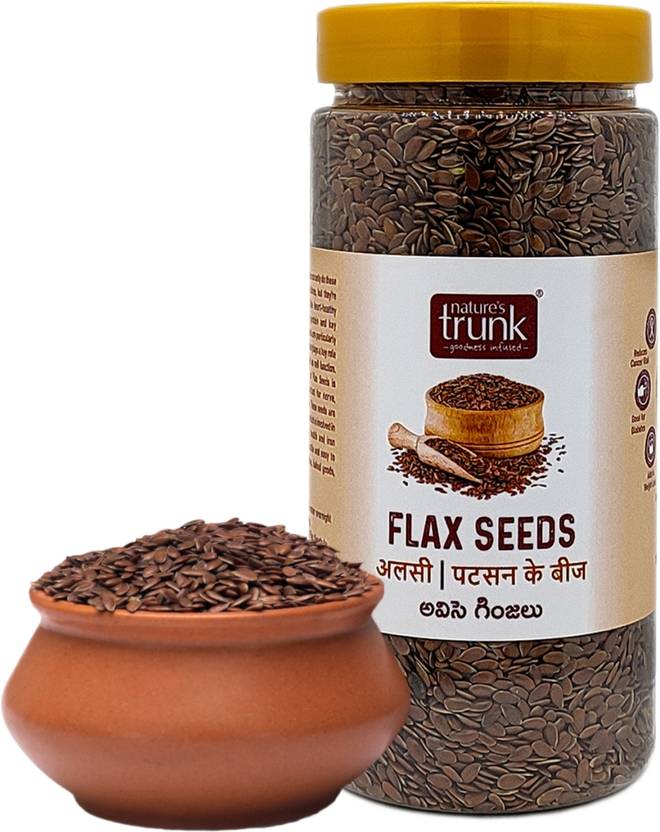 Nature's Trunk Flax Seeds for Weight Loss, Hair Growth, Digestion