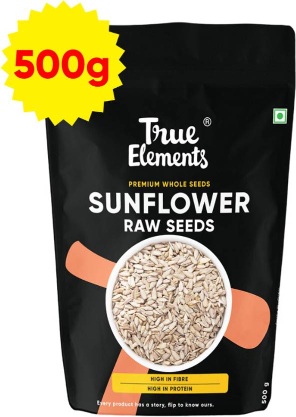 True Elements Raw Sunflower Seeds, Healthy Seeds, Rich in Calcium, High
