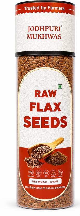JODHPURI MUKHWAS Flax Seeds (Alsi Seeds) | Raw & Natural | Healthy Superfood Brown Flax Seeds