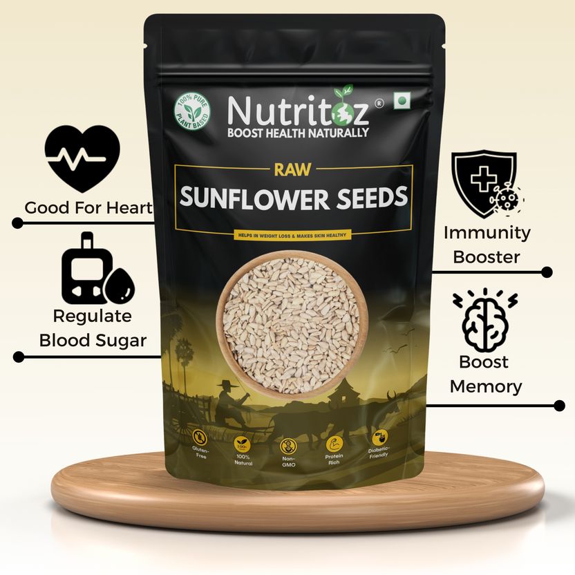 Nutritoz Raw Flax, Pumpkin & Sunflower Seeds Combo 10 Pack of 10 - Image 5