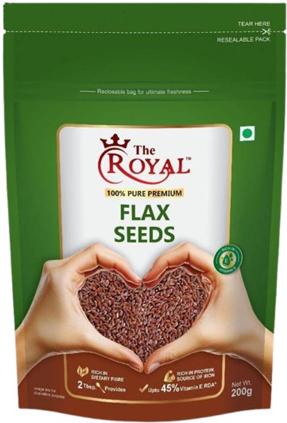 THE ROYAL FLAX SEEDS| High Protein, Rich in Fibre & Vitamin E | Brown Flax Seeds