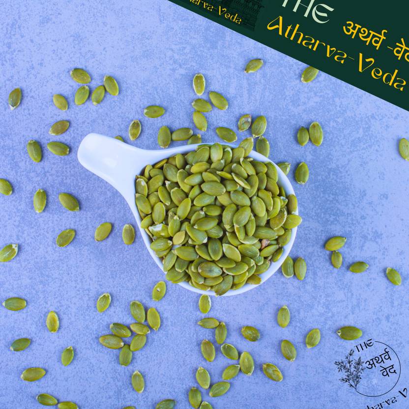 The Atharva-veda Original Edible Pumpkin seed, Kaddoo ke beej, kadu bij with Natural PROTEIN FIBR Pumpkin Seeds