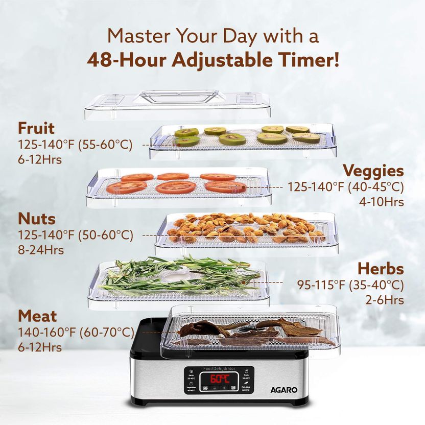 AGARO Regal 5-Tray Food Dehydrator - Image 3