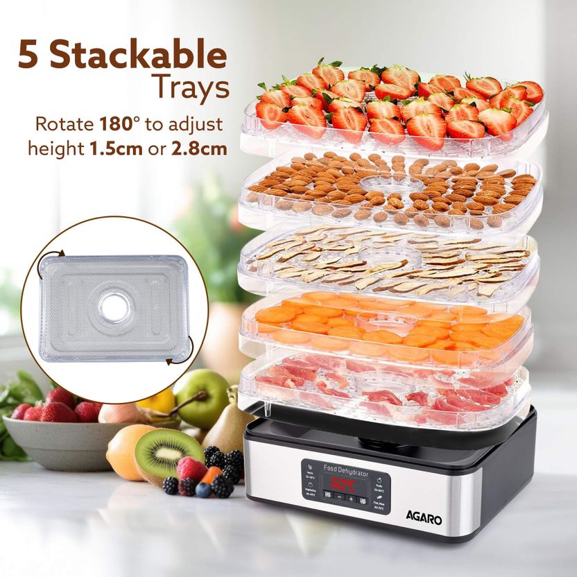 AGARO Regal 5-Tray Food Dehydrator - Image 4