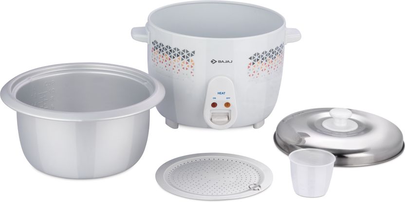 BAJAJ RCX 1.8 DLX Electric Rice Cooker (1.8 L, White) - Image 9