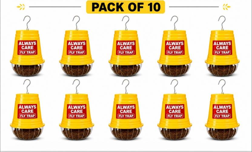 AlwayscareFly Fruit fly trap 10 + 10 Lure Electric Insect Killer Indoor, Outdoor