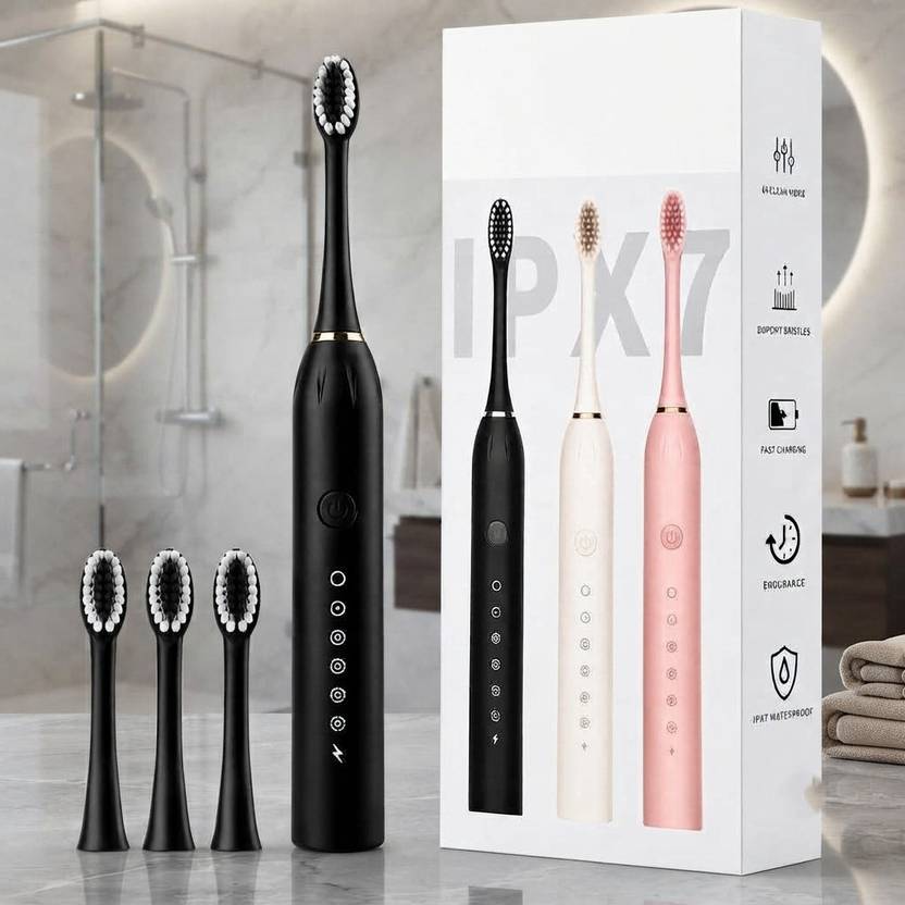 Maxtid Deep Clean Sonic Toothbrush with Ergonomic Non-Slip Grip Electric Toothbrush