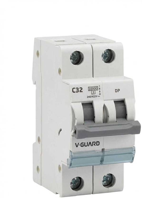 V-Guard MCB 2POLE 32A AC MCB DP 240/415V AC MCB