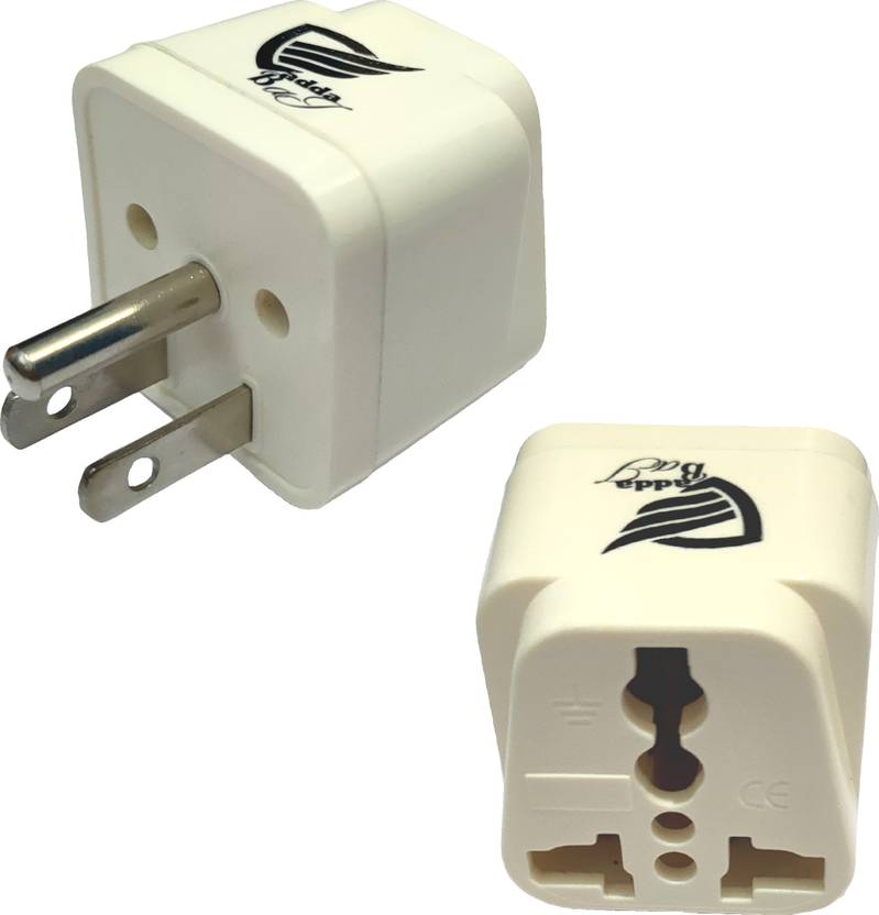 vadda bai Pack of 2 Conversion Plug Adapter for Convert India to USA