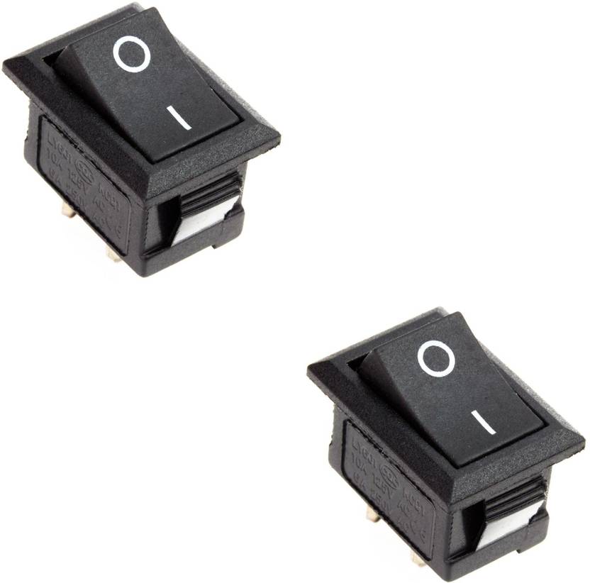 Flyrobo (2 pc) Rocker Switch SPST ON/OFF Micro switch Electronic