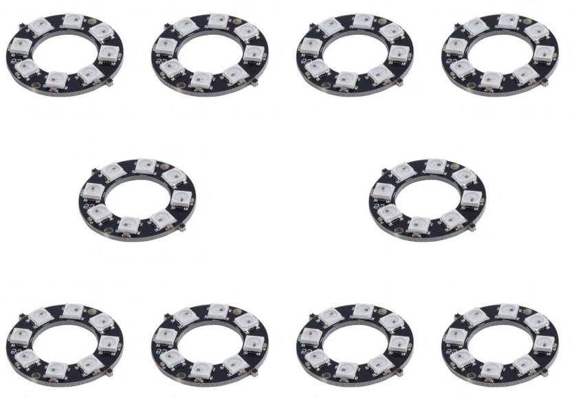 Flyrobo (10 pc) 8 Bit WS2812 5050 RGB LED Builtin Full Color Driving