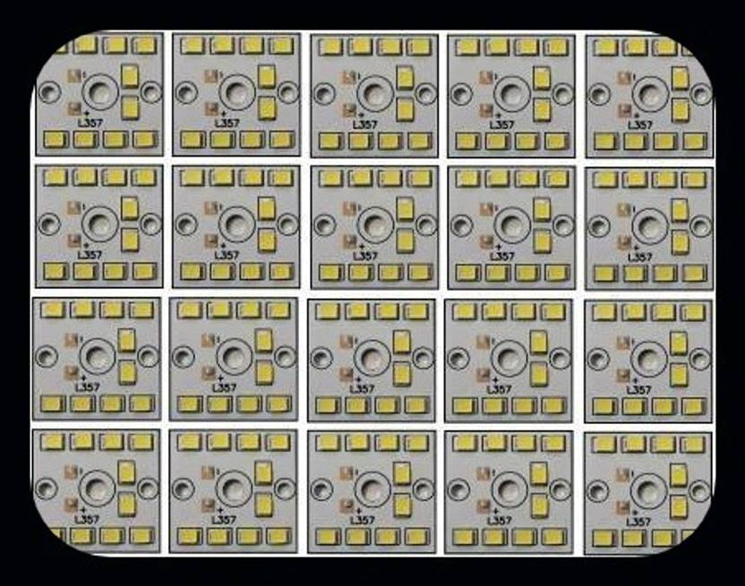 HouseOfCommon 20 Pcs 9 Watt MCPCB LED Bulb Raw Material CoolDay -EHK1551 Light Electronic Hobby Kit