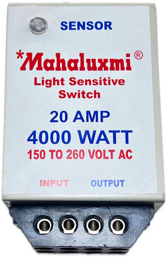 MAHALUXMI Day/Night On/Off LDR Sensor Smart Switch 20 Amp, LED Sign ...