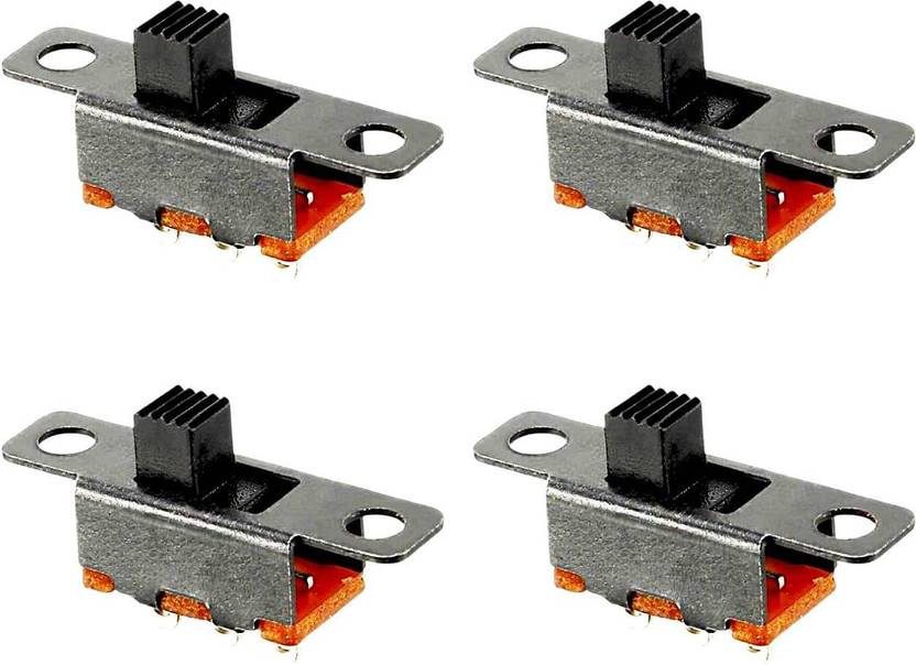 AVISRI 4 PCS DPDT 6 Pin 2 Position ON-ON Slide Switch 6A 125V AC Electronic Components Electronic Hobby Kit
