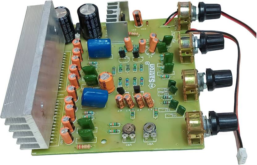 RS SATRON 4440 Dual IC 1500 Watt Car Amplifier Board Work on 12 V-DC
