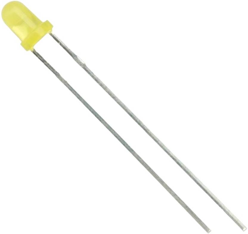 AVISRI PACK OF 50)3mm Round Head yellow LED Light Emitting Diode For Circuit&Indicator Electronic Components Electronic Hobby Kit