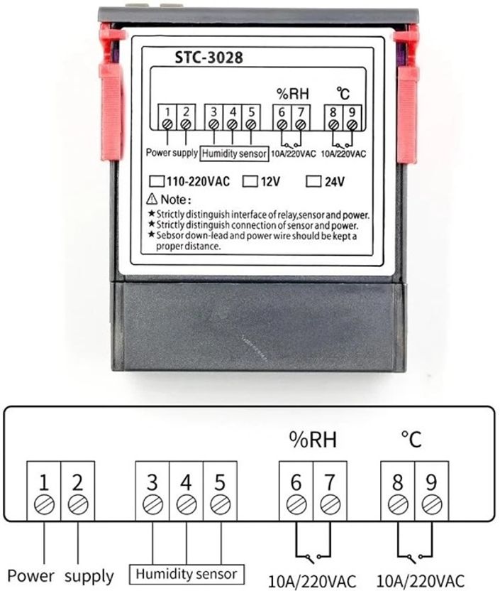 EASTRA STC-3028 Temperature and Humidity Controller - Image 3
